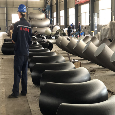 Sch tubo del negro del codo del acero de carbono de 160 GB forjó A53GR.B instalación de tuberías del negro de 45 grados