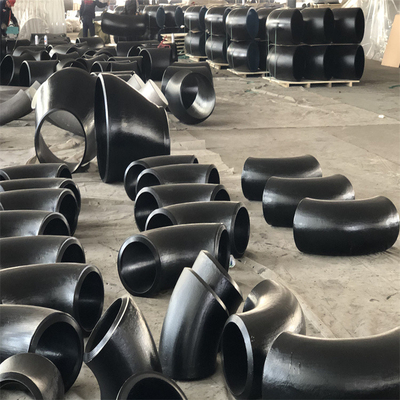 Codo del acero de carbono de JIS B2311 tubo de hierro negro de 90 grados Sch 20 DN600
