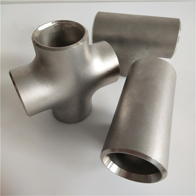 1 - 48 instalación de tuberías de acero inoxidable inconsútil de la camiseta de la cruz de la soldadura DIN2605 de la camiseta de la pulgada 321 JIS
