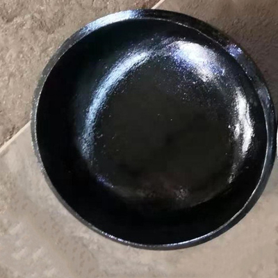 Cabeza servida elíptica negra soldable del sello del casquillo SS400 DIN2605 de la tubería de acero DN15