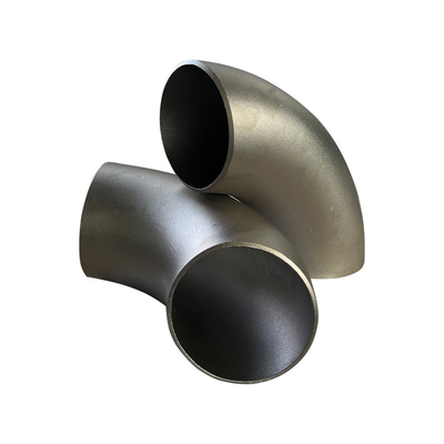 90 45 soldadura inoxidable negra de la mantequilla de carbono del codo de la tubería de acero del grado 8D Astm