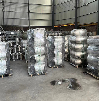 Codo del acero de carbono del STD XS 90 grados estruendo del hierro del negro de 45 grados