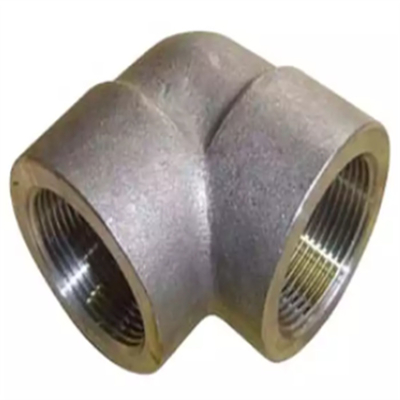 Asme B16.11 Astm A105 forjó a la hembra de acero del codo 3000lb de carbono roscada