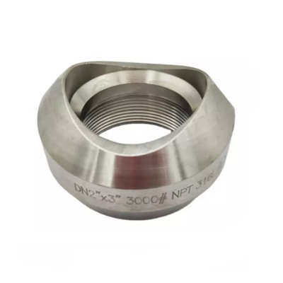 Carbono 3000 cabeza alto Pressue de la ronda de las colocaciones A105 Threadolet de la tubería de acero de la libra