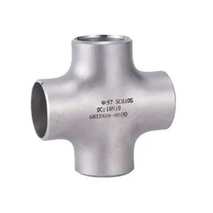 Categoría alimenticia cruzada igual inconsútil de acero inoxidable de la camiseta de las instalaciones de tuberías sanitaria de SS316L