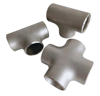 Categoría alimenticia cruzada igual inconsútil de acero inoxidable de la camiseta de las instalaciones de tuberías sanitaria de SS316L